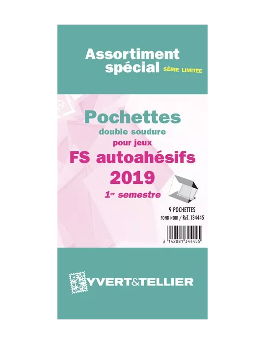Assortiment de pochettes (double soudure) : 2019-1e sem. (Jeux Autoadhésifs)
