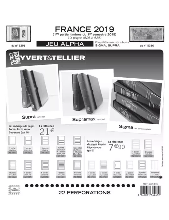 FRANCE ALPHA : 2019 - 1ER SEMESTRE (JEUX SANS POCHETTES)