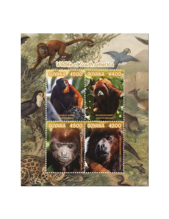 n° 7047/7050 - Timbre GUYANA Poste