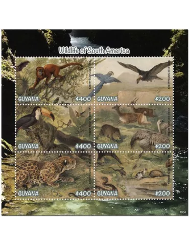 n° 7051/7056 - Timbre GUYANA Poste