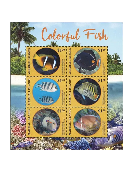 n° 3977/3982 - Timbre MARSHALL Poste