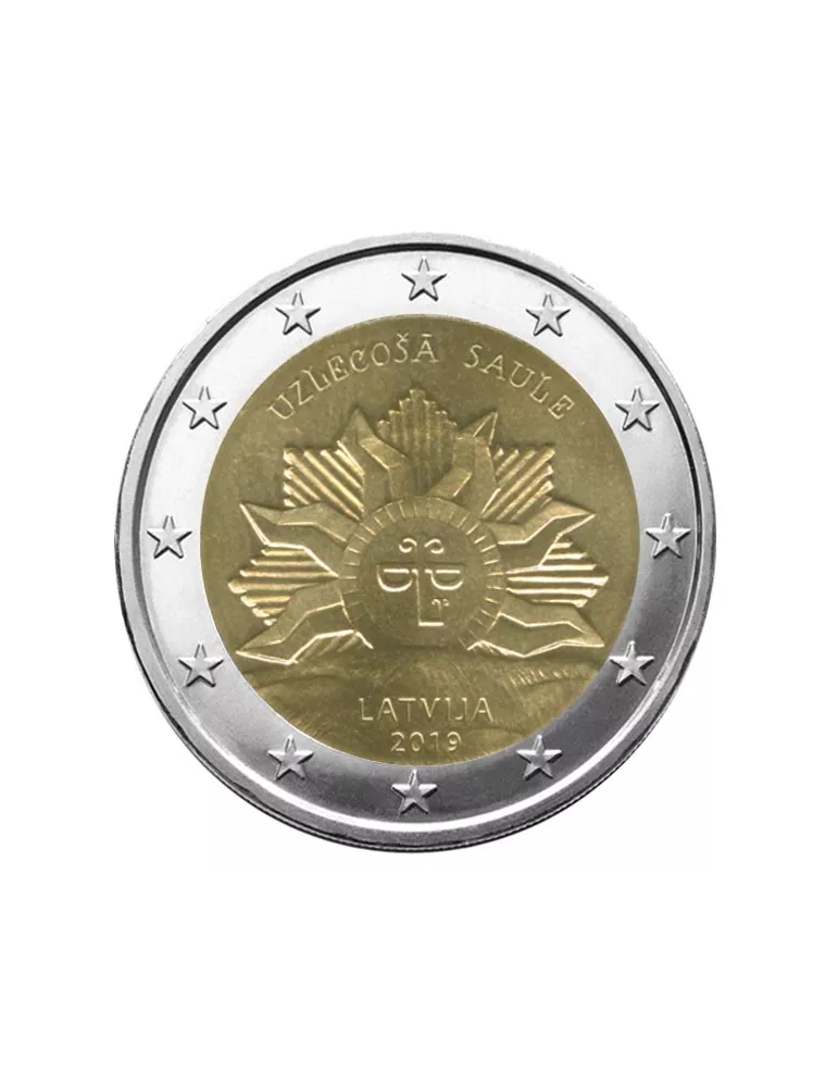 2 EURO COMMEMORATIVE 2019 : LETTONIE (Soleil Levant)