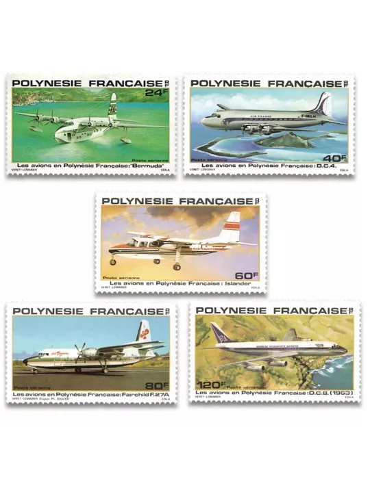 n° 148/152 - Timbre Polynésie Poste aérienne