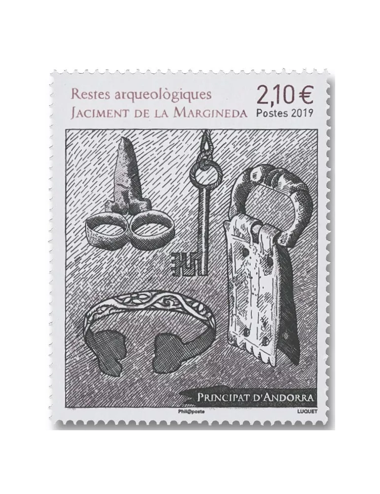 n° 834 - Timbre Andorre Poste