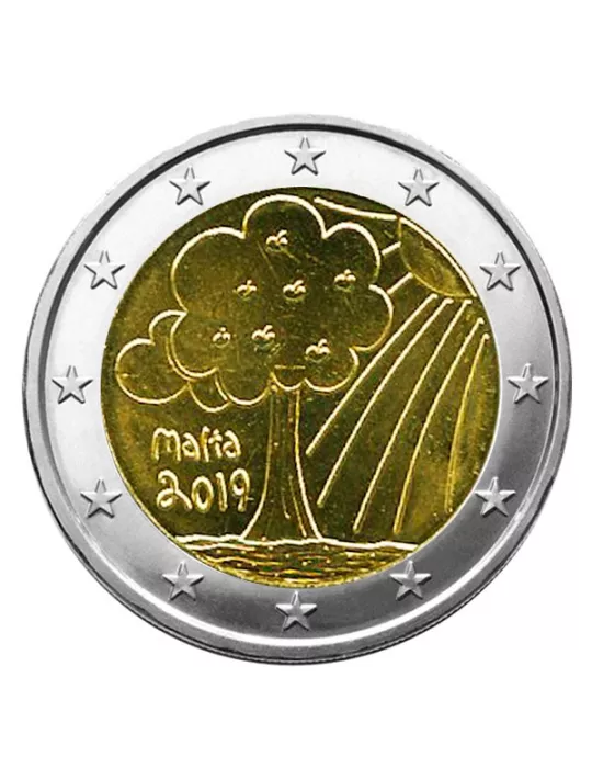 2 EURO COMMEMORATIVE 2019 : MALTE (Nature et environnement)
