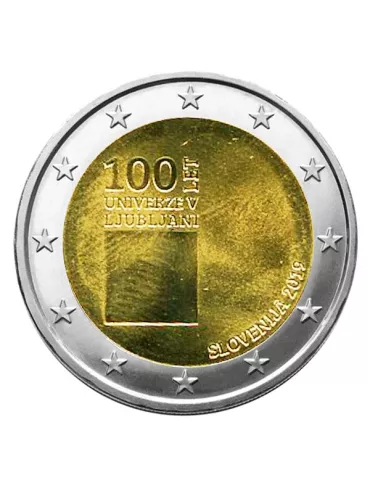 2 EURO COMMEMORATIVE 2019 : SLOVENIE (100 ans de l´universite de Ljubliana)
