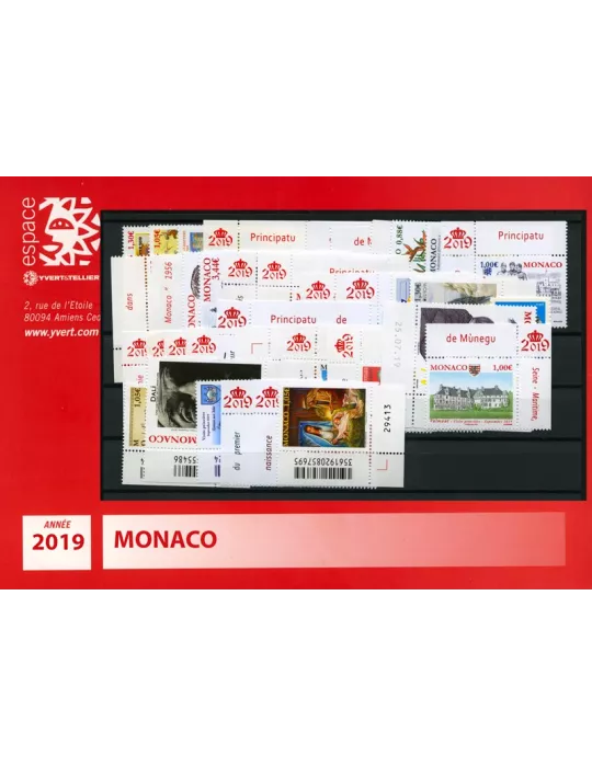 n° 3164/3213 - Timbre Monaco Année complète (2019)