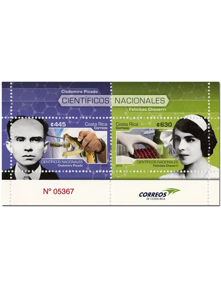 n° 1000/1001 - Timbre COSTA RICA Poste