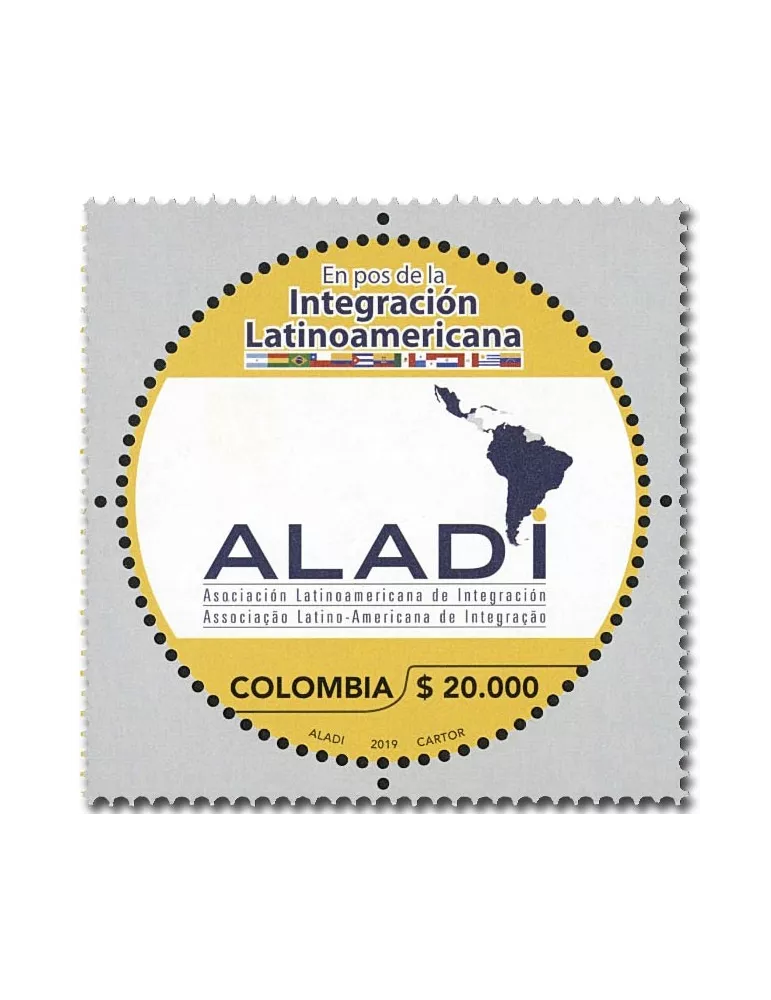 n° 1980 - Timbre COLOMBIE Poste