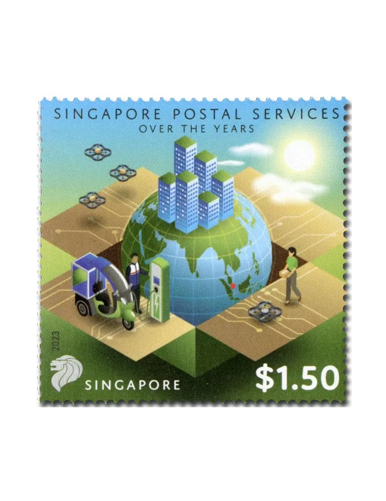 n° 2595/2599 - Timbre SINGAPOUR Poste