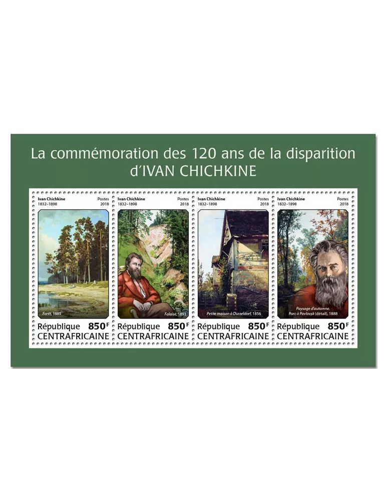 n° 5527/5530 - Timbre CENTRAFRIQUE Poste