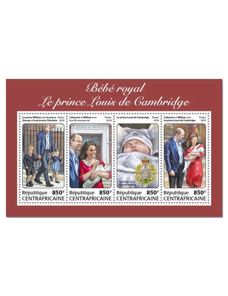 n° 5567/5570 - Timbre CENTRAFRIQUE Poste