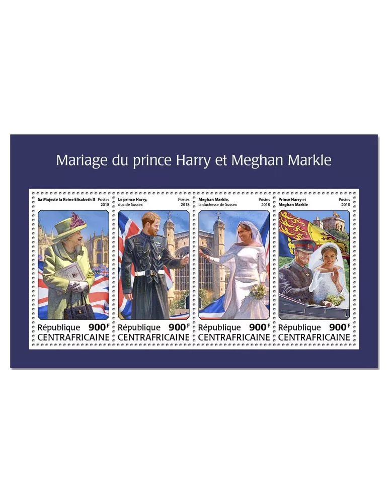 n° 5571/5574 - Timbre CENTRAFRIQUE Poste