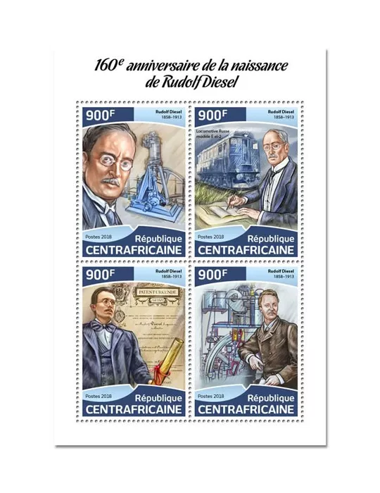 n° 5583/5586 - Timbre CENTRAFRIQUE Poste