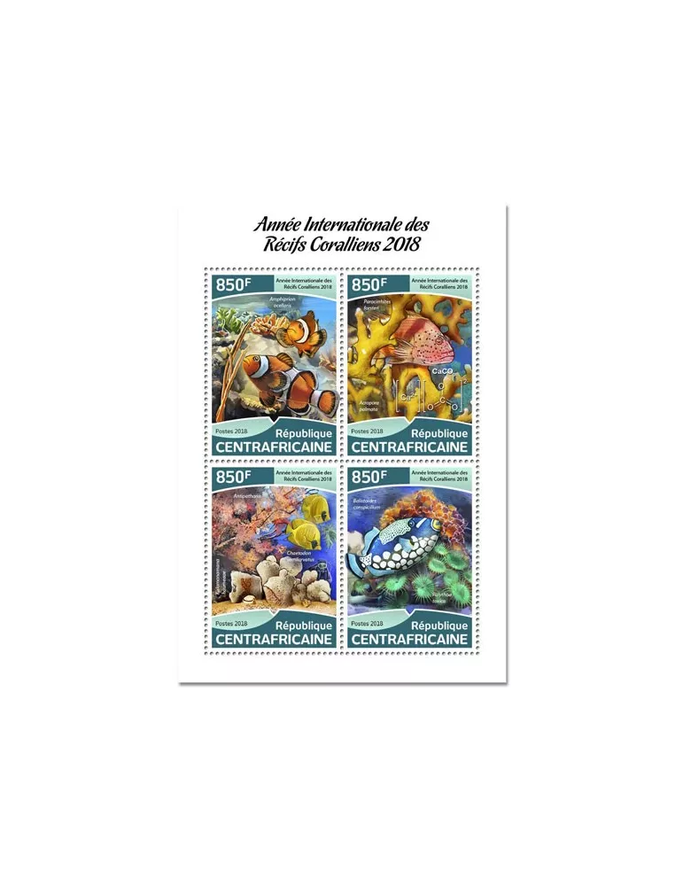 n° 5627/5630 - Timbre CENTRAFRIQUE Poste