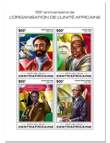 n° 5635/5638 - Timbre CENTRAFRIQUE Poste