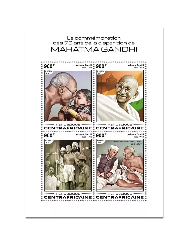 n° 5643/5646 - Timbre CENTRAFRIQUE Poste