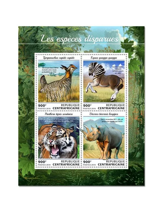 n° 5683/5686 - Timbre CENTRAFRIQUE Poste