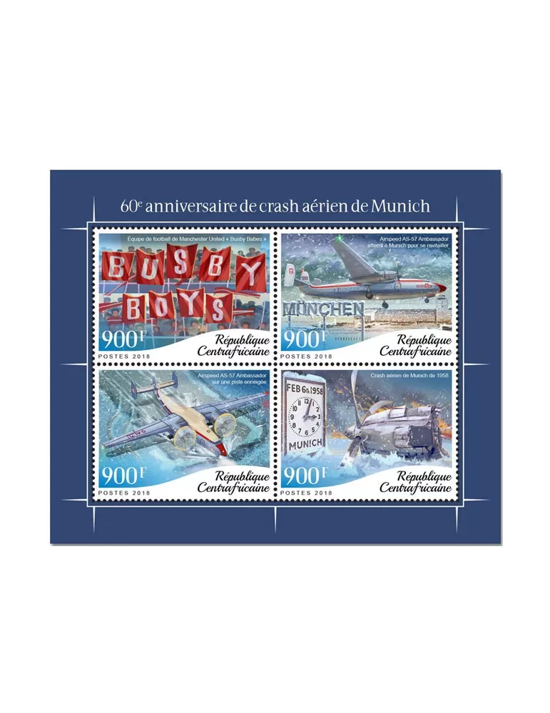 n° 5783/5786 - Timbre CENTRAFRIQUE Poste