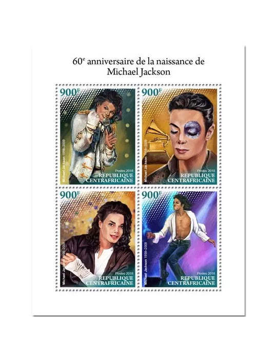 n° 5848/5851 - Timbre CENTRAFRIQUE Poste