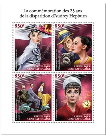 n° 5872/5875 - Timbre CENTRAFRIQUE Poste