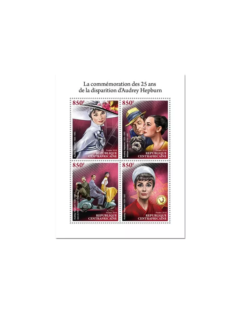 n° 5872/5875 - Timbre CENTRAFRIQUE Poste