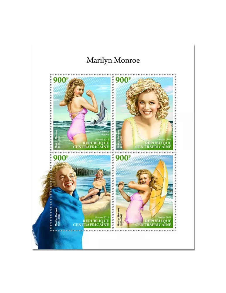 n° 5912/5915 - Timbre CENTRAFRIQUE Poste