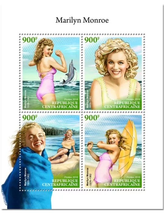 n° 5912/5915 - Timbre CENTRAFRIQUE Poste