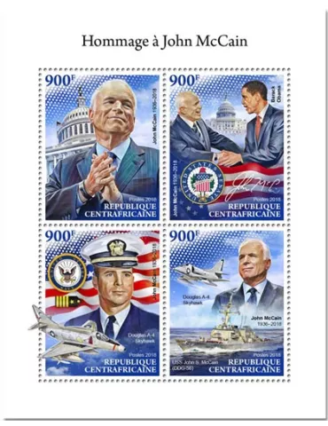 n° 5940/5943 - Timbre CENTRAFRIQUE Poste