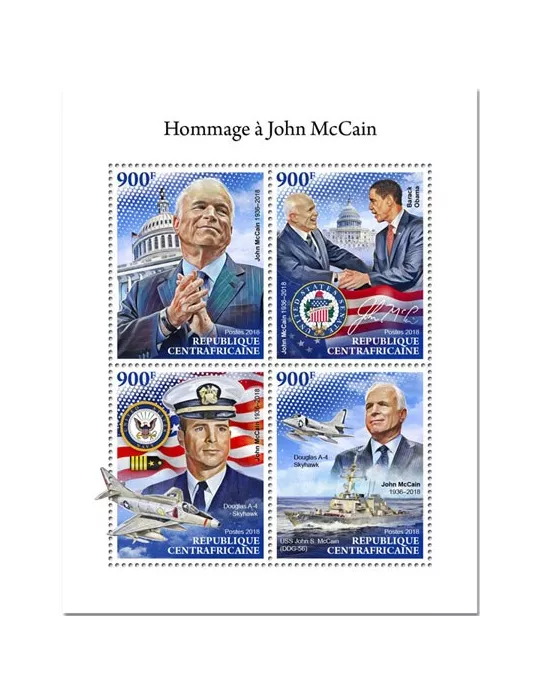 n° 5940/5943 - Timbre CENTRAFRIQUE Poste