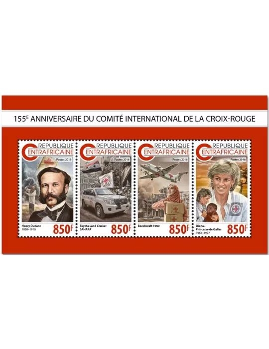 n° 5952/5955 - Timbre CENTRAFRIQUE Poste