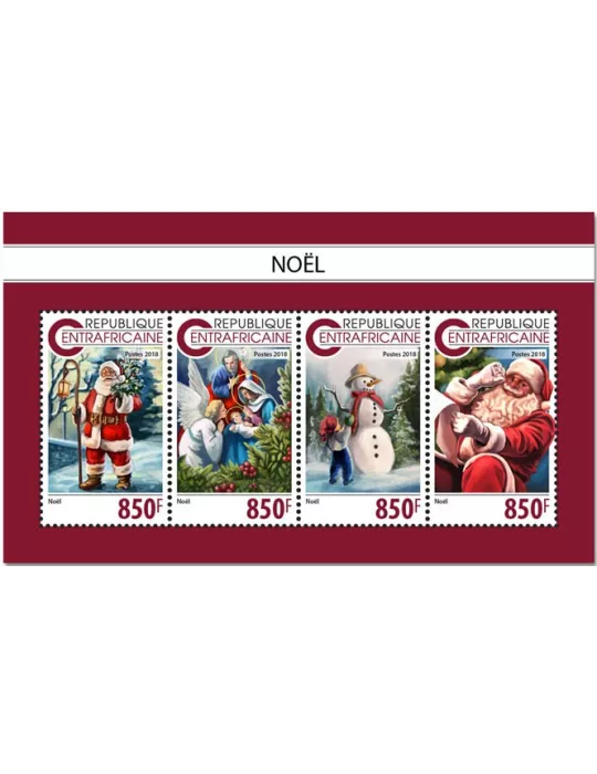 n° 5960/5963 - Timbre CENTRAFRIQUE Poste