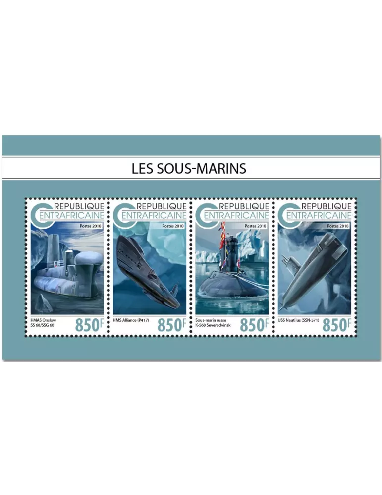 n° 5976/5979 - Timbre CENTRAFRIQUE Poste