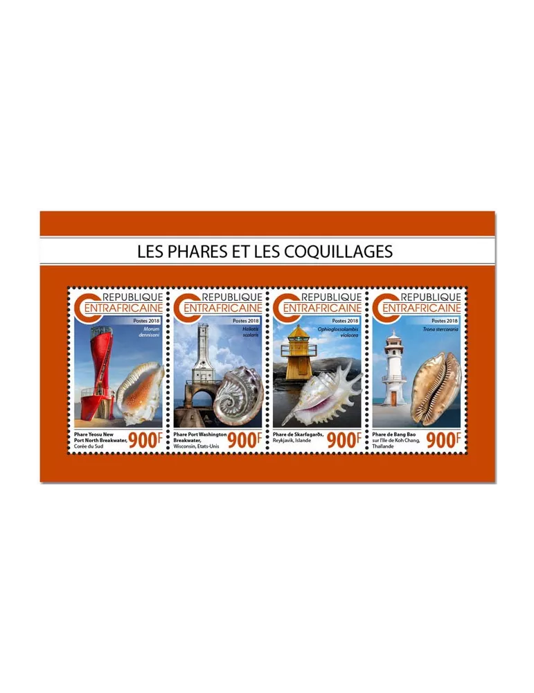 n° 5996/5999 - Timbre CENTRAFRIQUE Poste