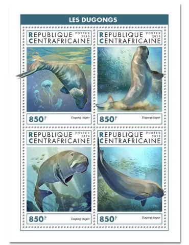 n° 6044/6047 - Timbre CENTRAFRIQUE Poste