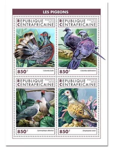 n° 6052/6055 - Timbre CENTRAFRIQUE Poste