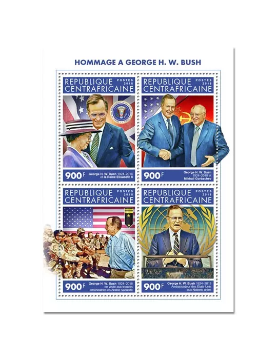n° 6064/6067 - Timbre CENTRAFRIQUE Poste