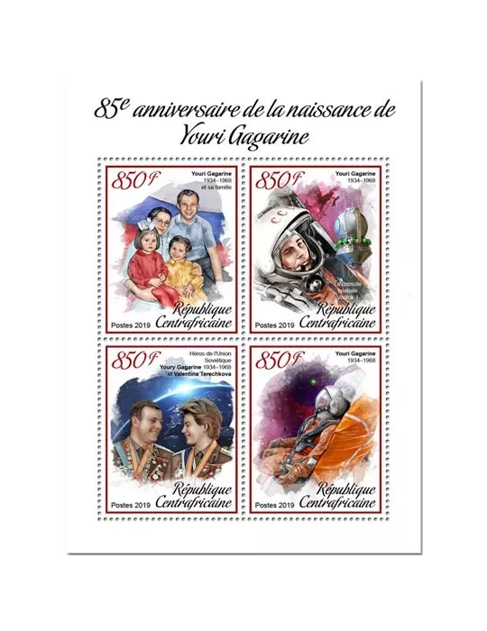 n° 6081/6084 - Timbre CENTRAFRIQUE Poste