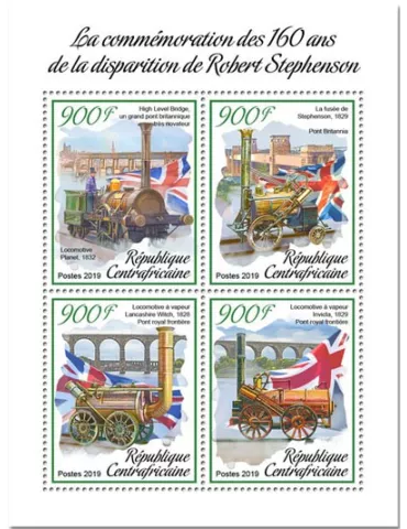 n° 6093/6096 - Timbre CENTRAFRIQUE Poste