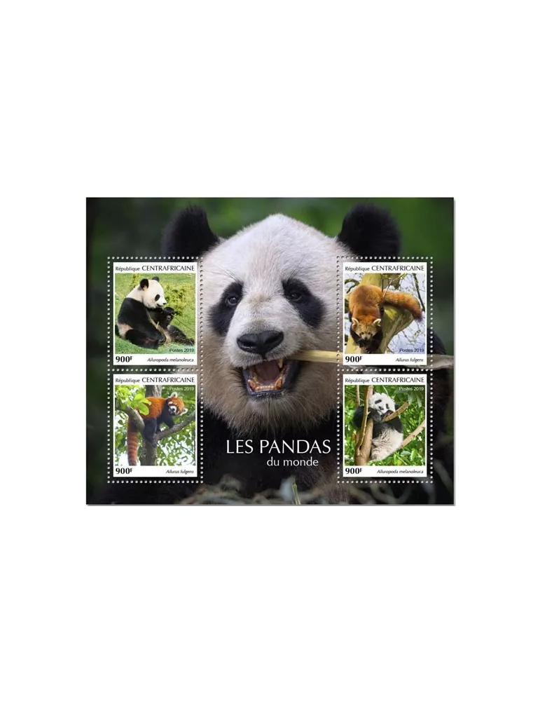 n° 6177/6180 - Timbre CENTRAFRIQUE Poste