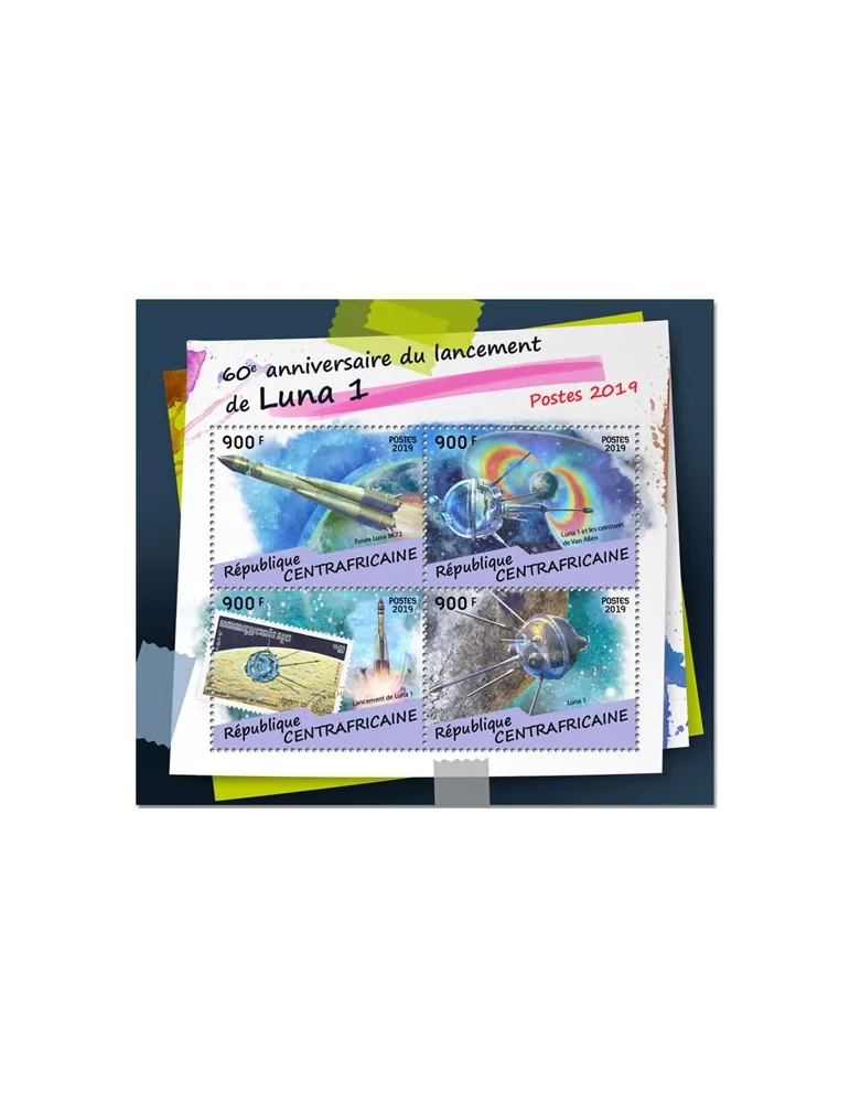 n° 6201/6204 - Timbre CENTRAFRIQUE Poste