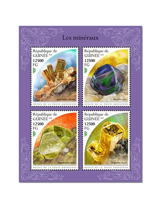 n° 9593/9596 - Timbre GUINÉE Poste