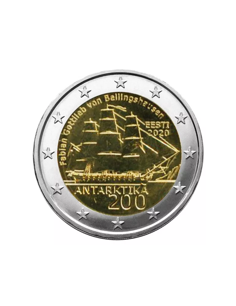 2 EURO COMMEMORATIVE 2020 : ESTONIE (200 ans de la découverte de l´Antarctique)