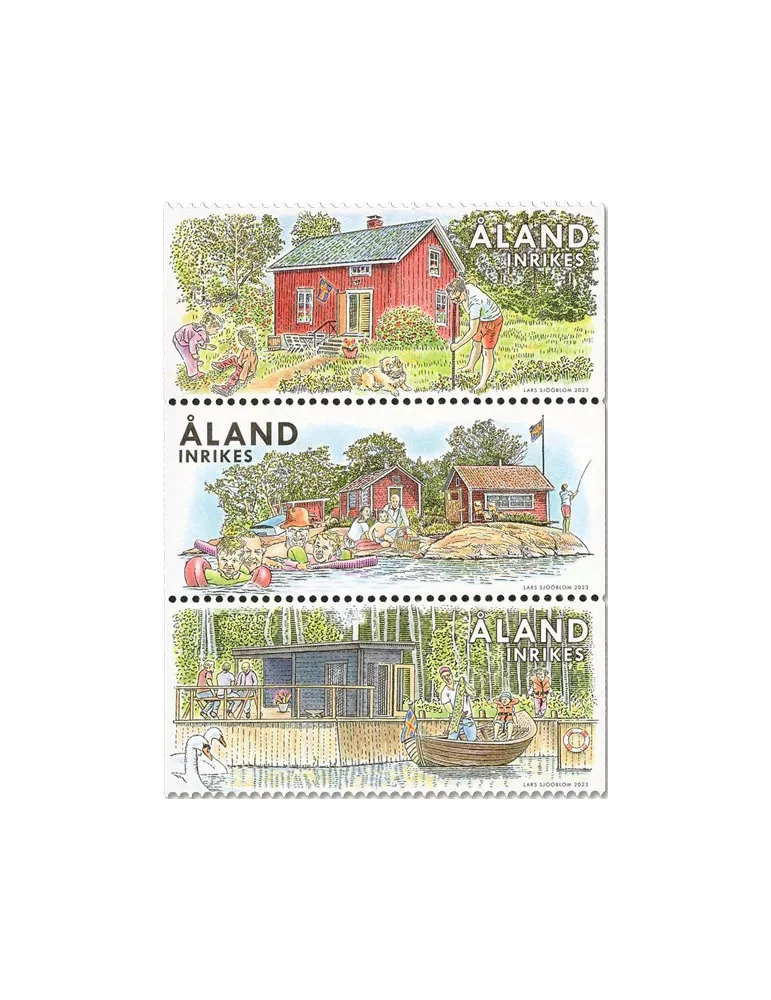 n° 539/541 - Timbre ALAND Poste