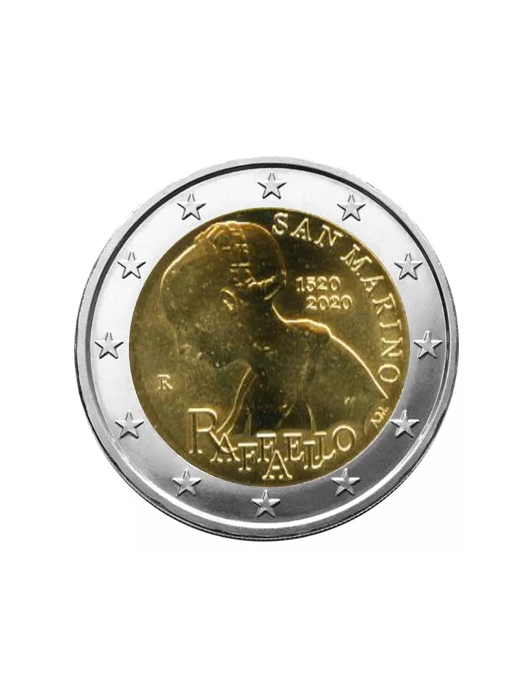 BU : 2 EURO COMMEMORATIVE 2020 : SAINT-MARIN (500 ANS DE LA MORT DE RAPHAEL)