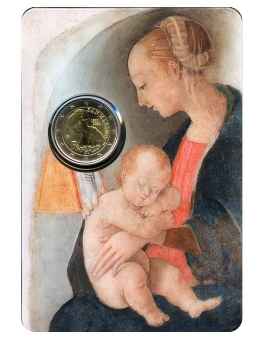 BU : 2 EURO COMMEMORATIVE 2020 : SAINT-MARIN (500 ANS DE LA MORT DE RAPHAEL)
