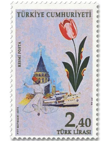 n° 389/390 - Timbre TURQUIE Service