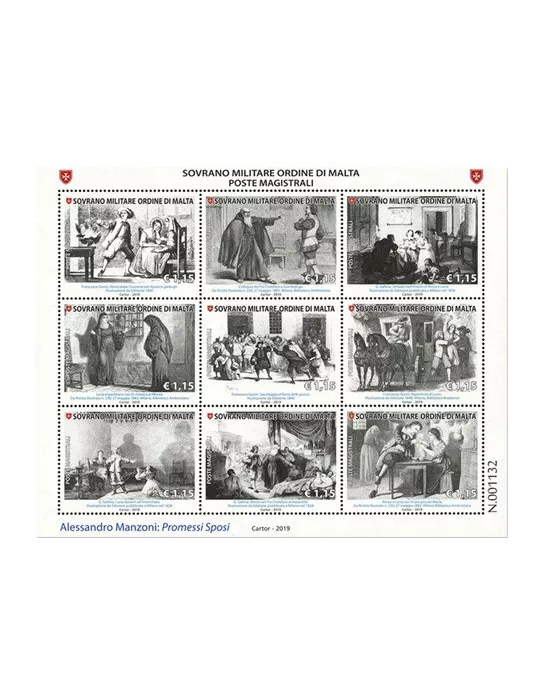 n°1516/1524 - Timbre ORDRE de MALTE Poste