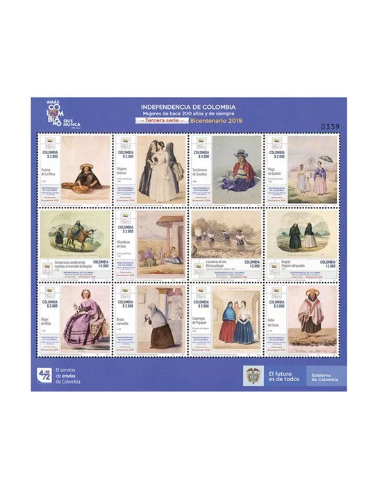 n°2023/2034 - Timbre COLOMBIE Poste