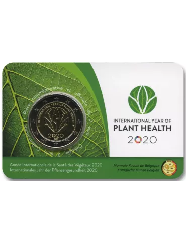 BU : 2 EURO COMMEMORATIVE 2020 : BELGIQUE - SANTE DES VEGETAUX (Version francophone)